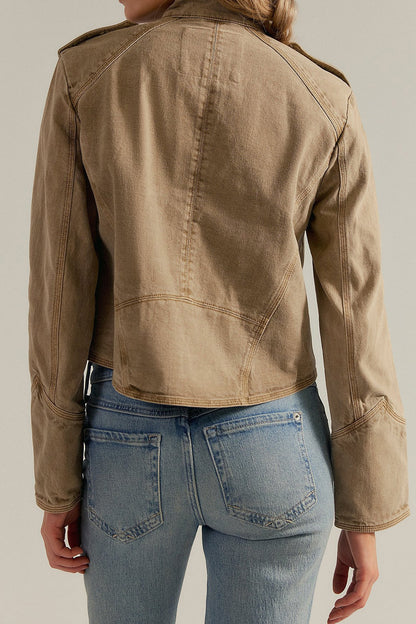 Cropped Vintage Military Band Jacket