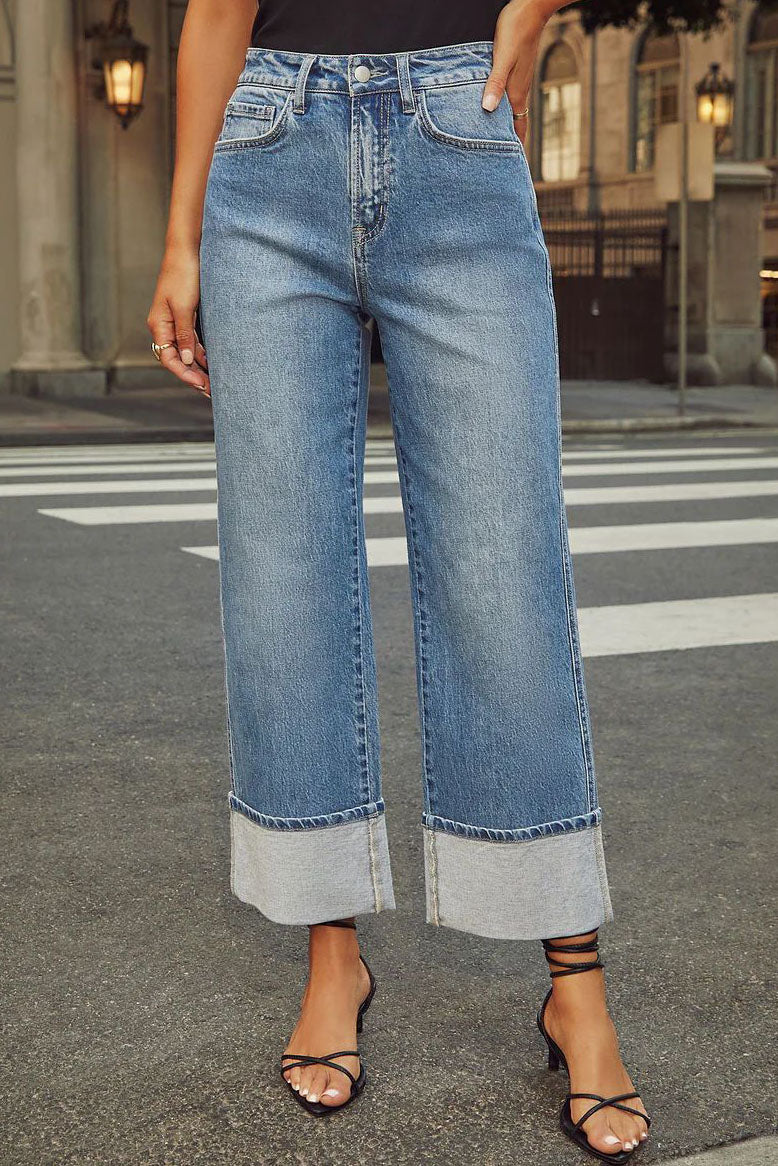 Women's Blue Ankle Jeans
