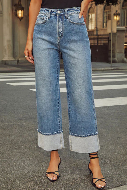 Women's Blue Ankle Jeans