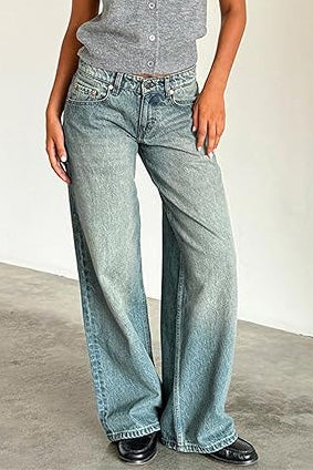 Vintage Low Rise Straight Leg Jeans