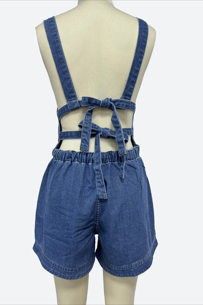 Denim Overall Romper