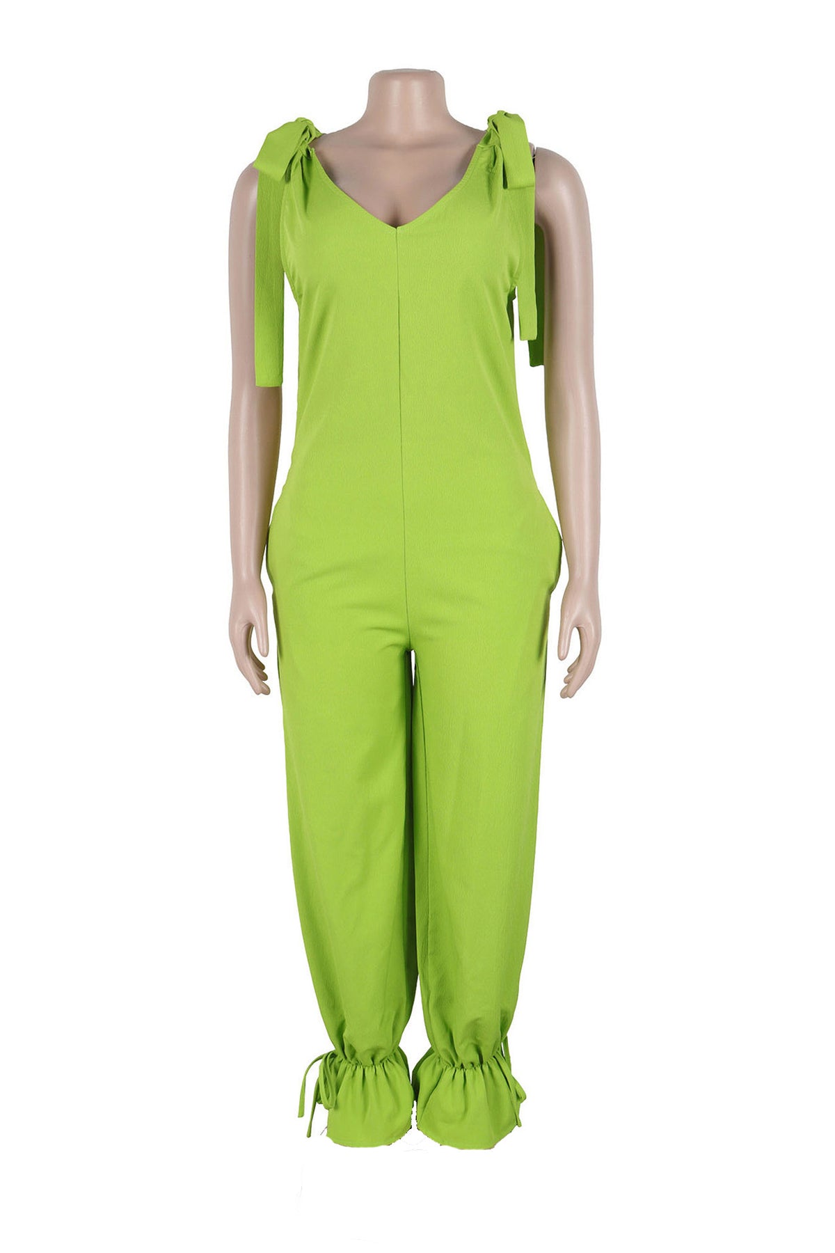 Bandage Casual Style Loose Jumpsuit