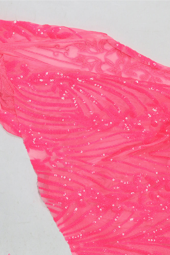 Strapless Mesh Bodycon Club Party Dress