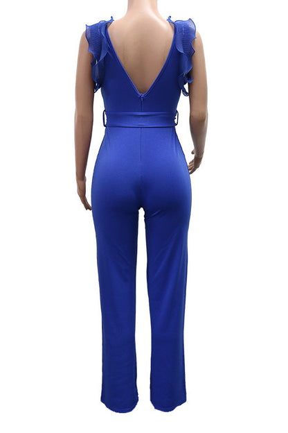 Ruffle Tank Jumpsuit