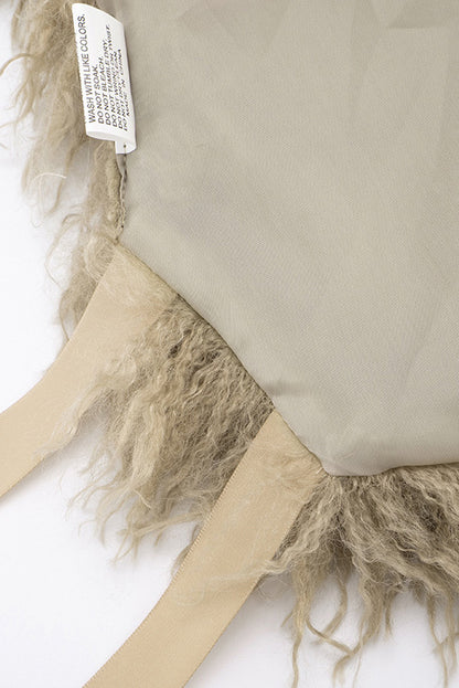 Fur Halter Vest & Leggings Set