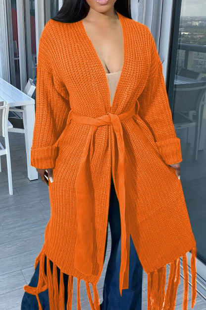 Long Knit Chunky Cardigan