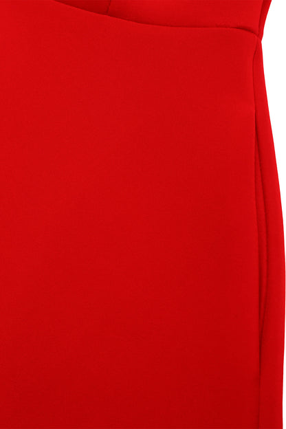 Off-Shoulder Ruffle Fit & Flare Midi Dress