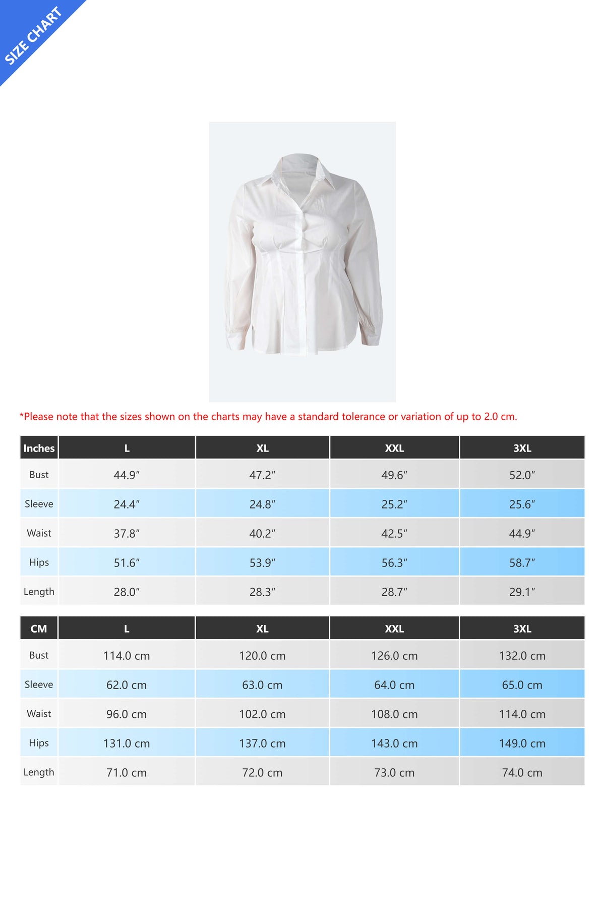 Collar Button Long Sleeve Blouse