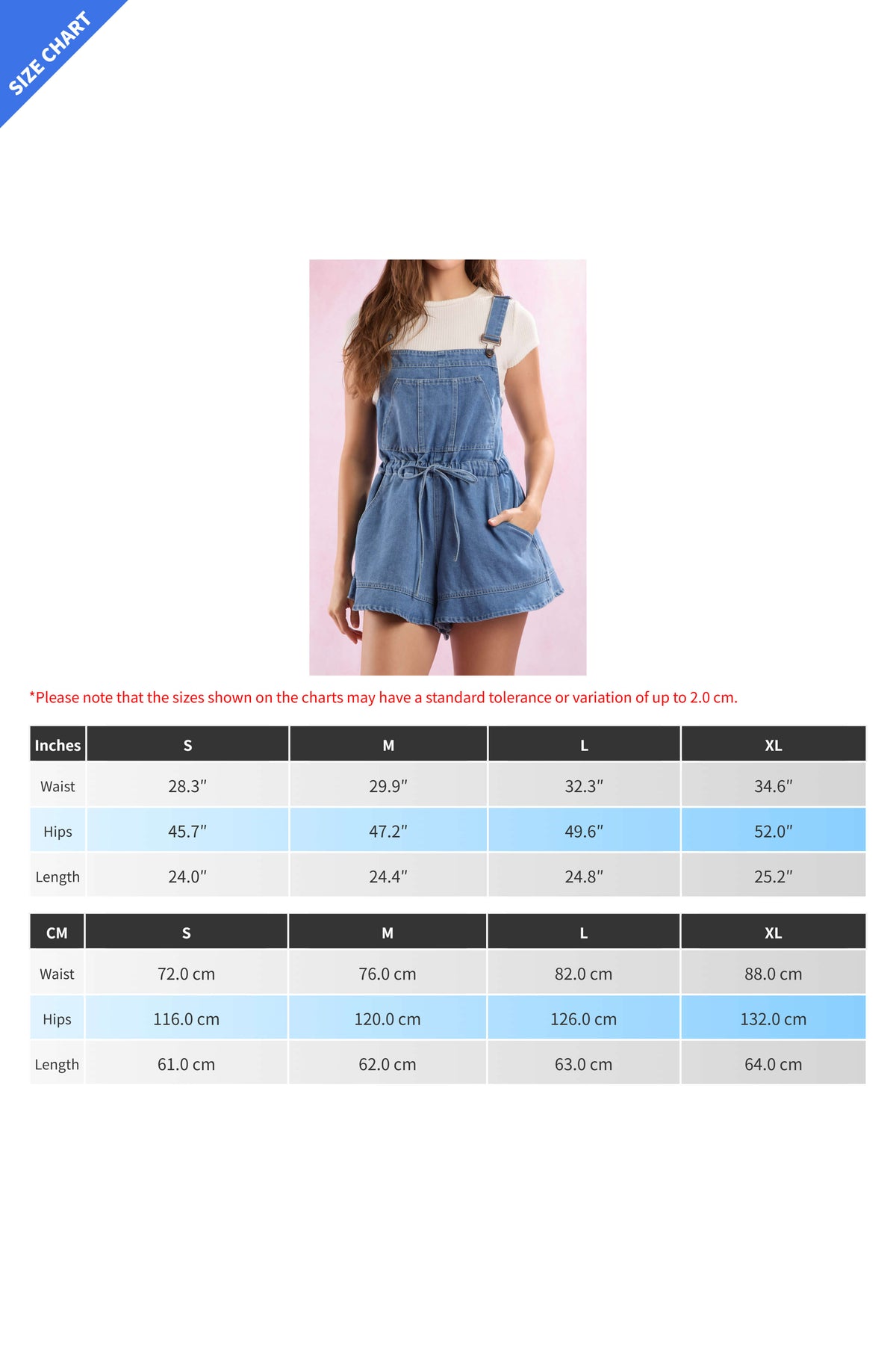 Denim Overall Romper