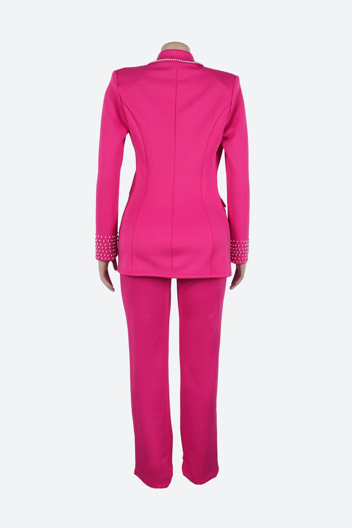 Long Sleeve Slim Fit Stretch Suit Set