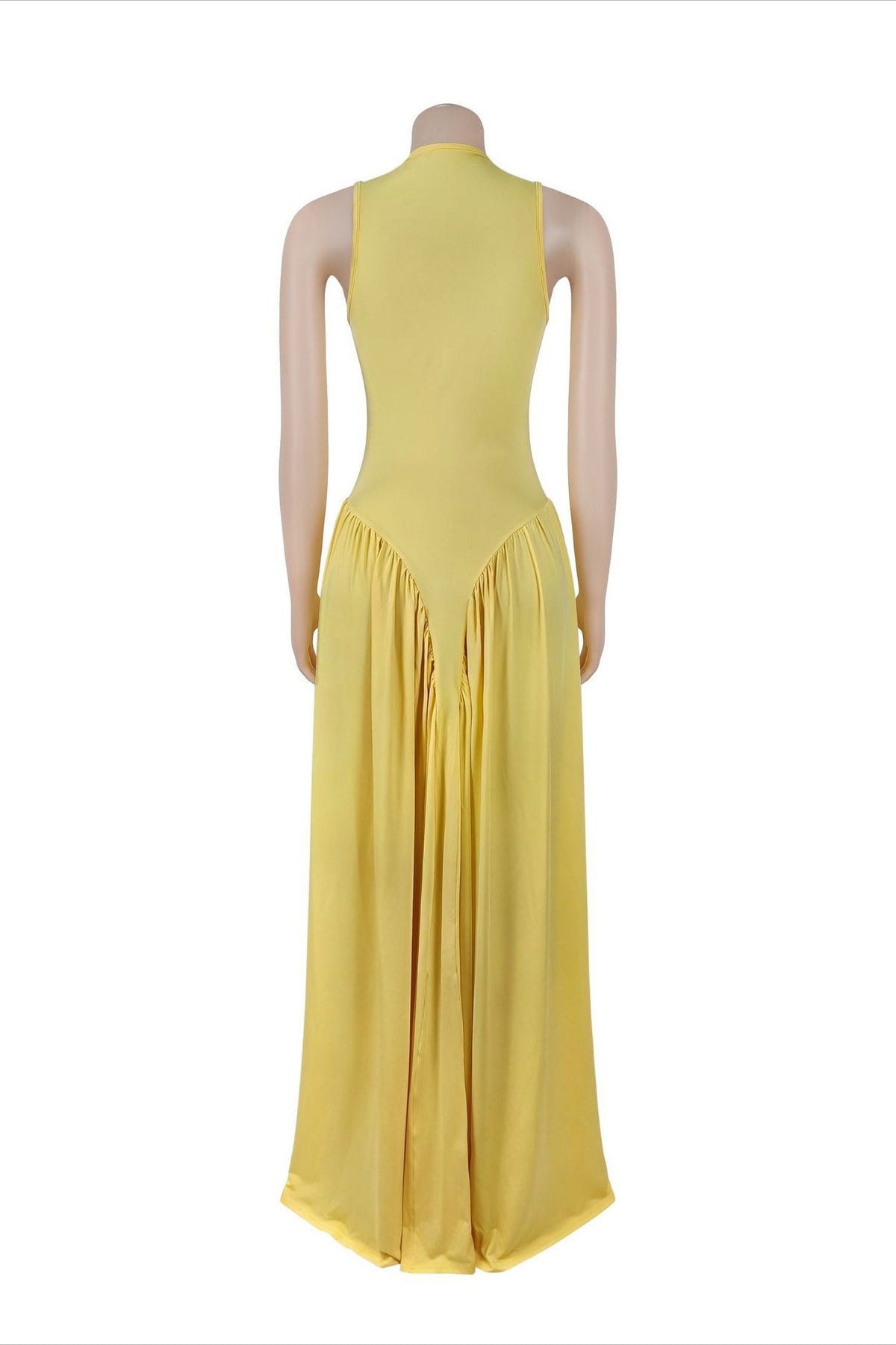 Sleeveless Drop Waist Flowy Maxi Dress