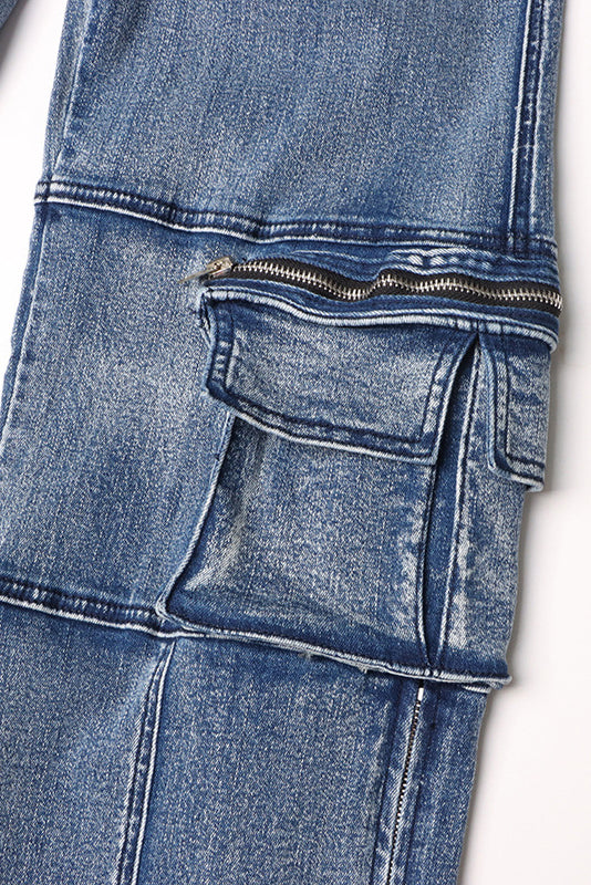 Denim Utility Cargo Jeans