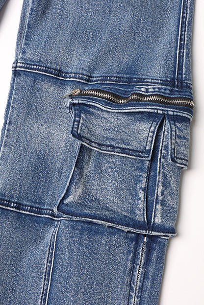 Denim Utility Cargo Jeans