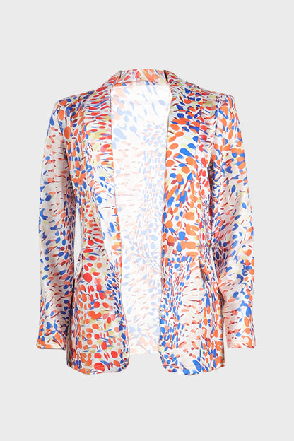 Fashion Floral Casual Suit Jacket