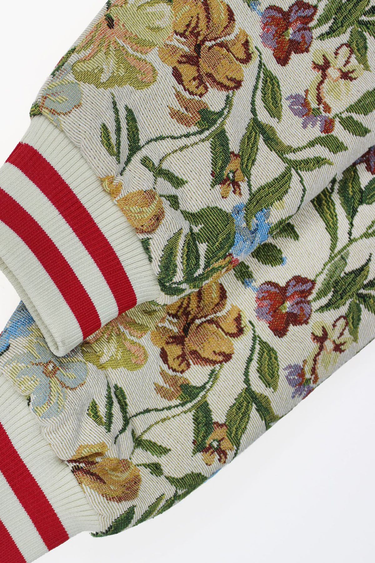Cropped Tapestry Varsity Jacket