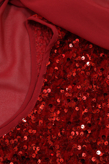Sequin Evening Maxi Dress