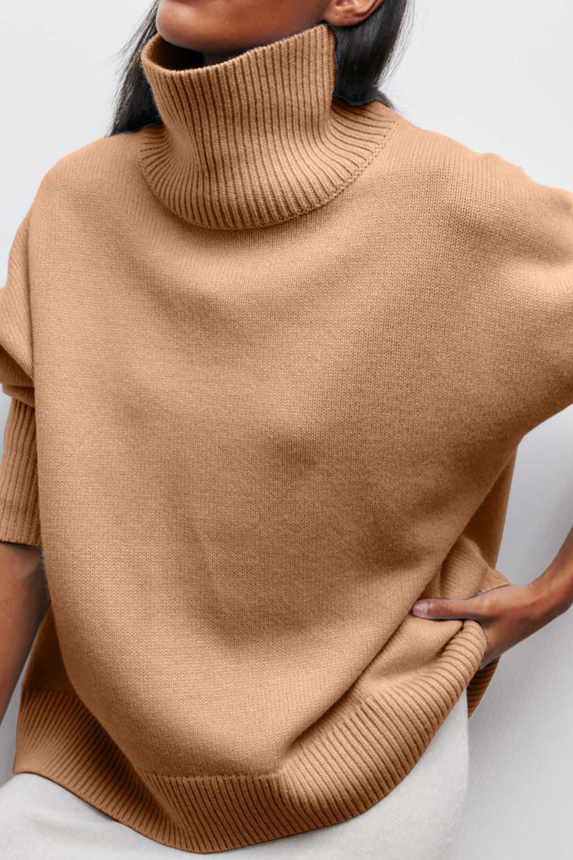 Oversized Knitted Turtleneck Sweater