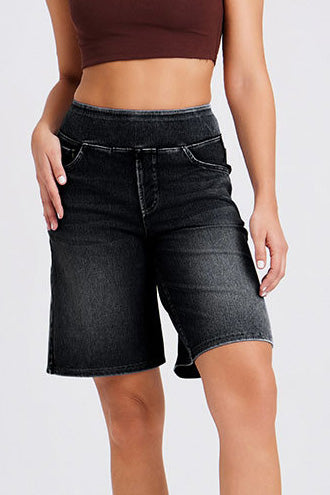 High-Stretch Fitness Bermuda Shorts