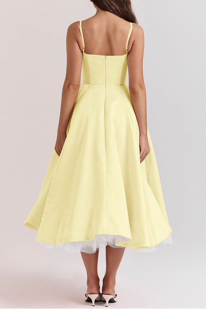 Luxury Spaghetti Strap Princess Dress