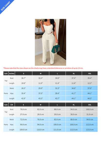 Corset Cutout PU Leather Cargo Set