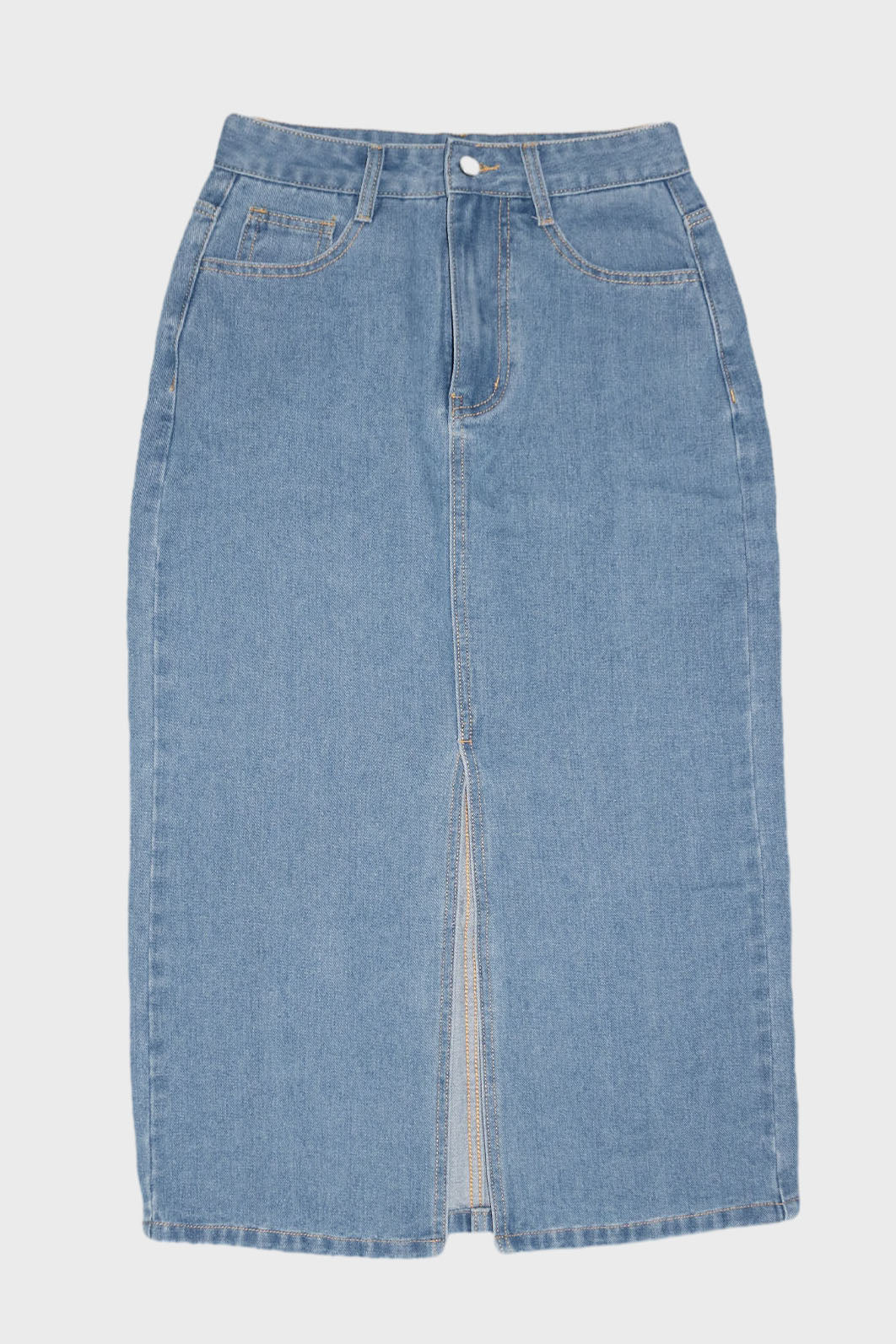 Slit Denim Skirt
