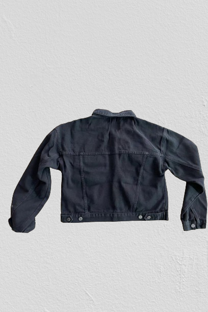 Cropped Oversized Denim Jacket