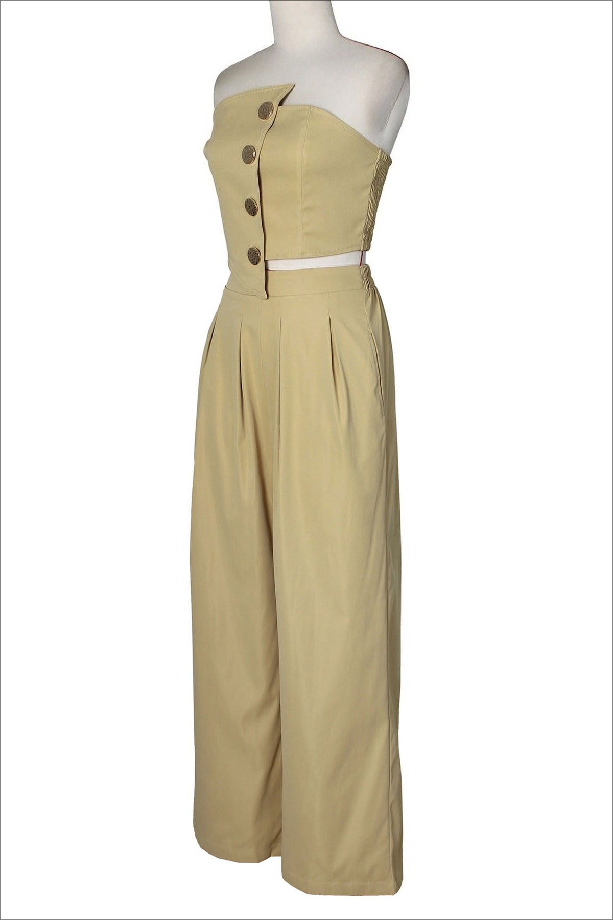 Asymmetrical Bandeau Pant Set