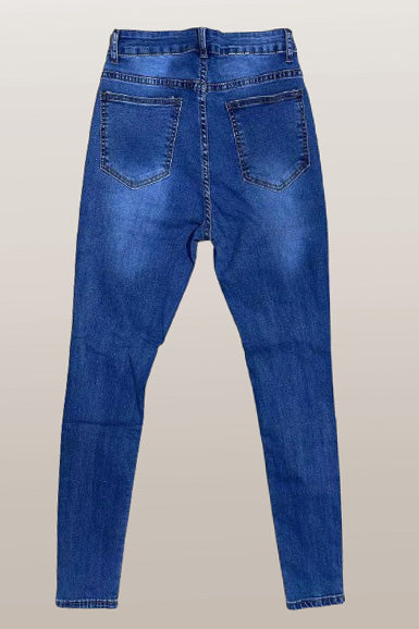 Blue High Waisted Skinny Jeans