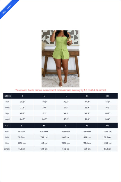 Spaghetti Strap Tailored Illusion Romper