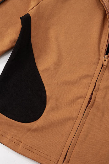 Zip-up Long Sleeve Drawstring Low Rise Pant set