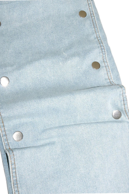 Street Style Utility Pocket Straight Jeans