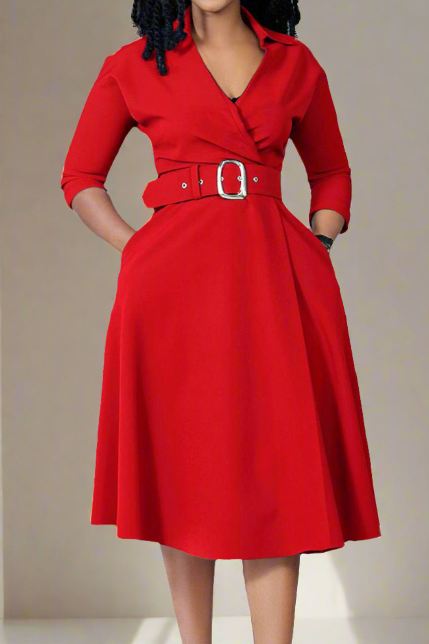 Casual Bodycon Midi Dress