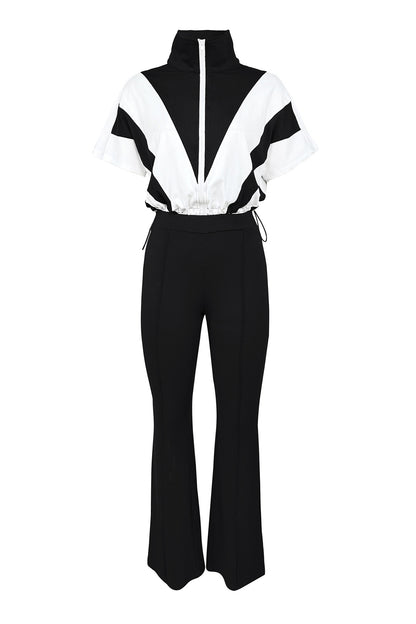 Elastic Waist Colorblock Sport 2-Piece Set
