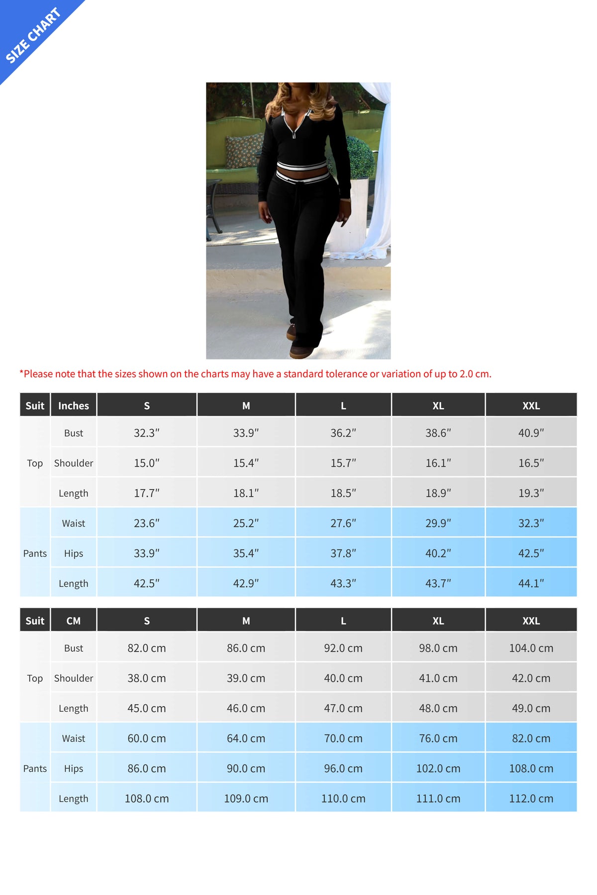 Half Zip Collar Top and Drawstring Pants Set
