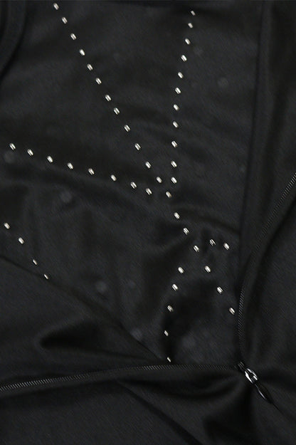 Pearl Embellished Mermaid Midi Dress