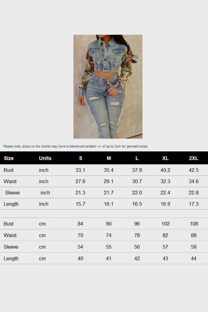 Flower Denim Jacket