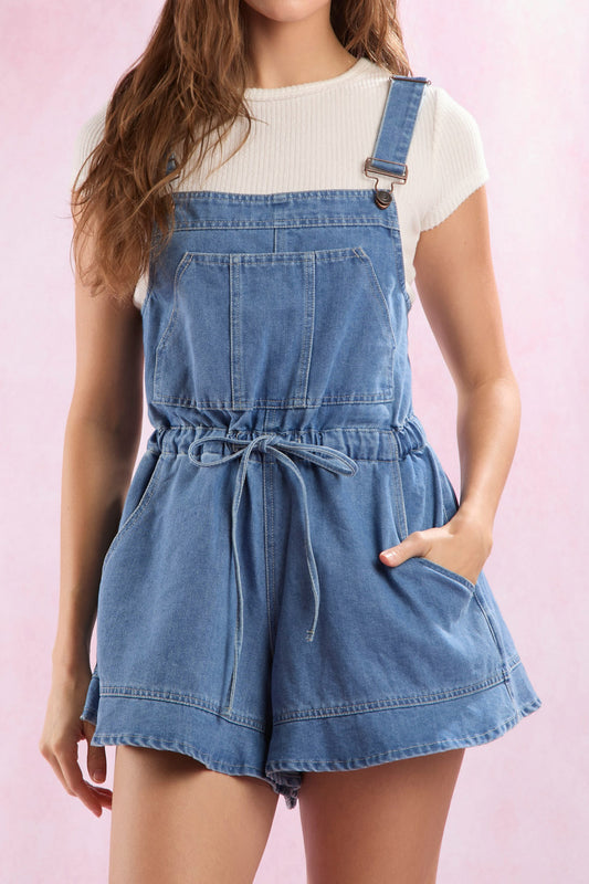 Denim Overall Romper