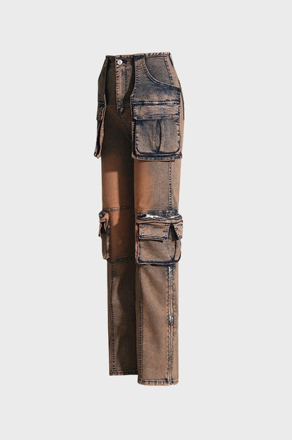 Denim Utility Cargo Jeans