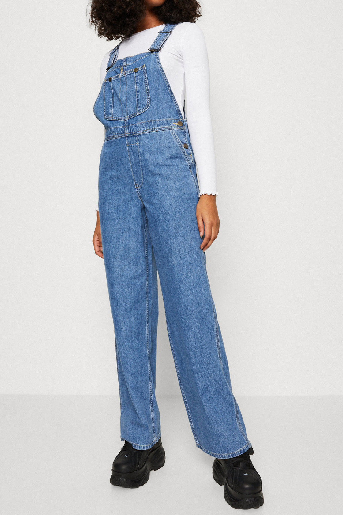 Casual Loose Fit Denim Overalls