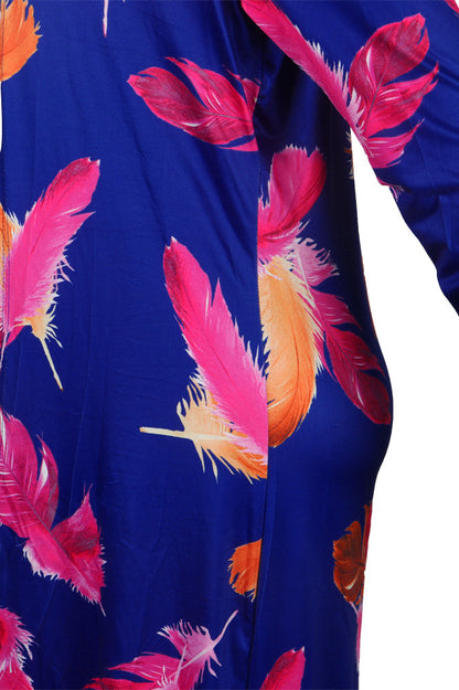 Printed Pants with Long Cardigan Set
