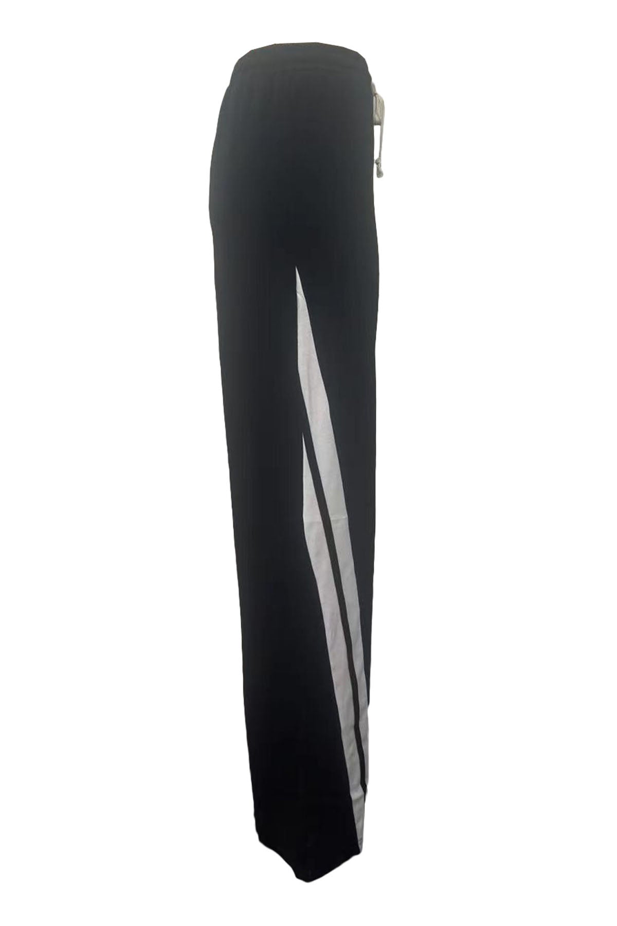 Striped Sweatpants Drawstring Straight Leg Pants