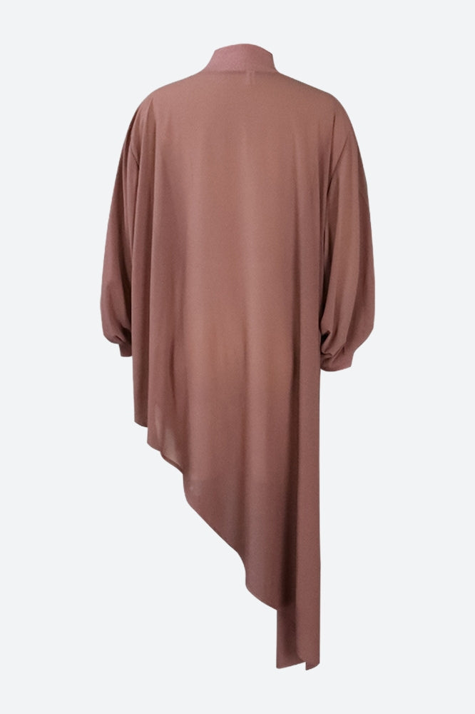 Asymmetrical Hem Shirt Dress