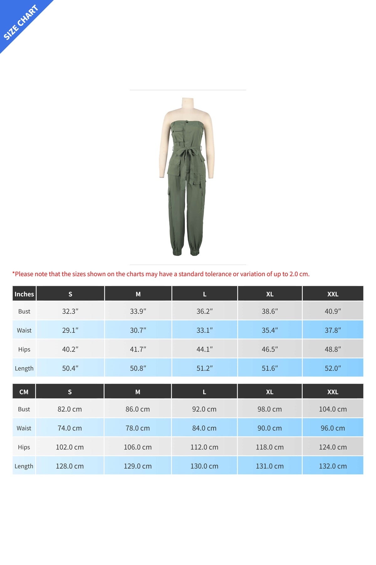 Strapless Utility Jumpsuit with Pockets