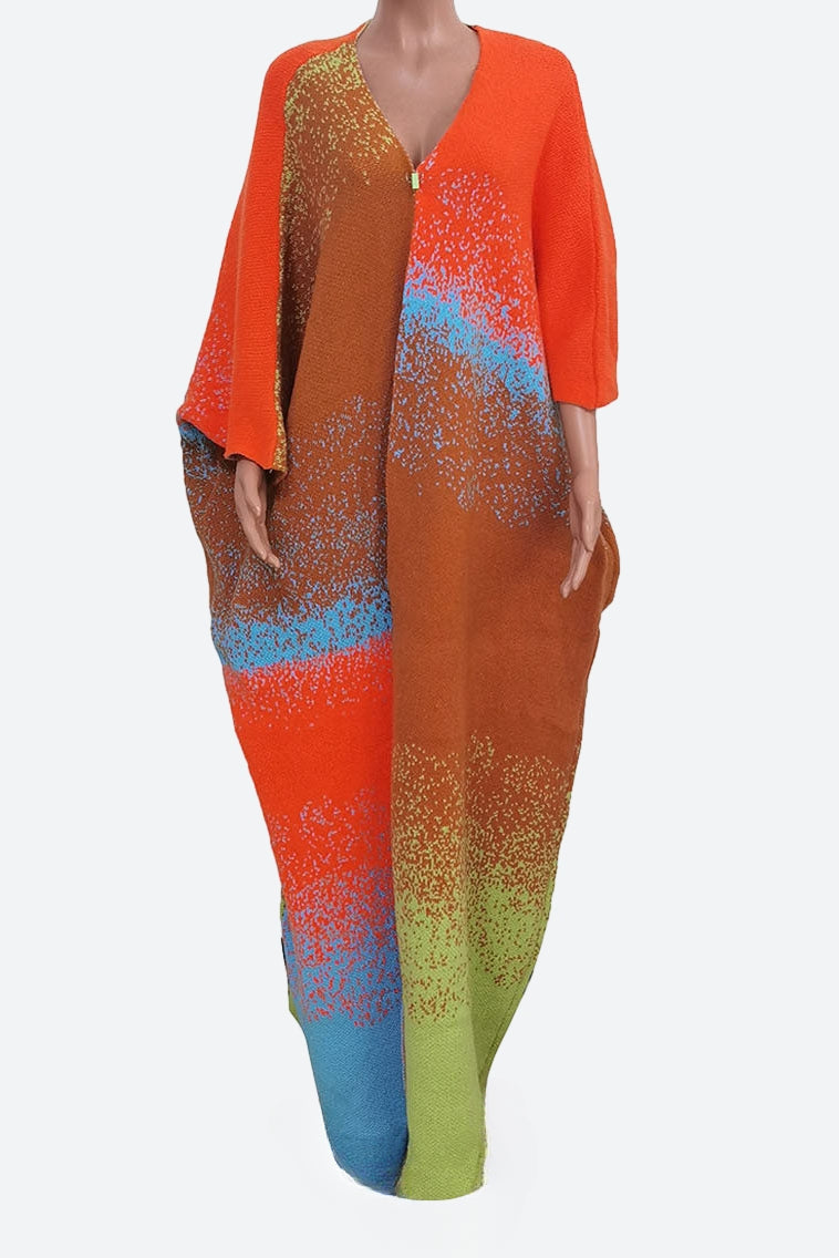 Loose Fit Knitted Long Cardigan