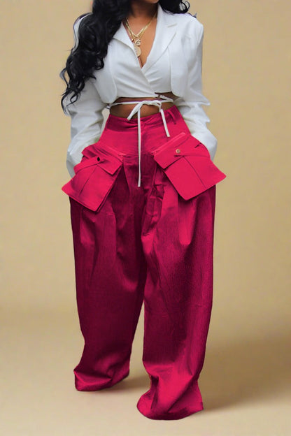 Loose Pocket Pants