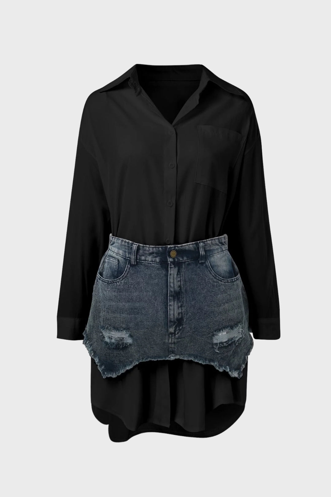 Denim Skirt Set