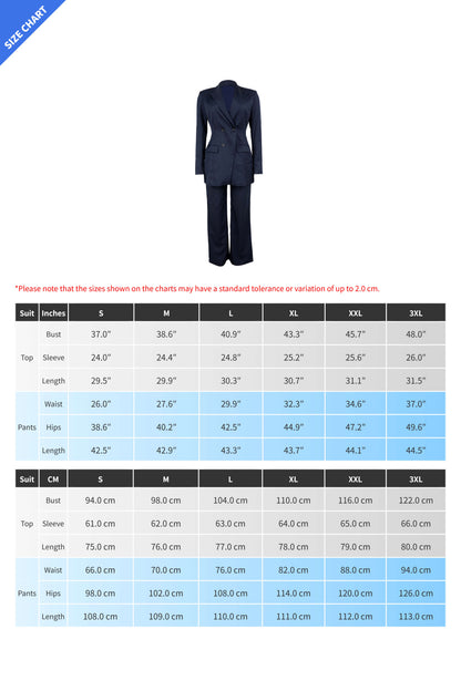 Blazer Lapel Collar & Pants Set