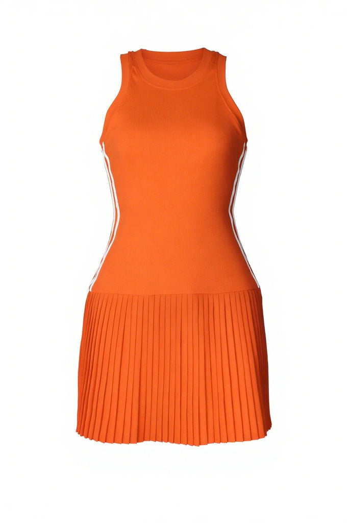 Sleeveless Bodycon Striped Mini Dress