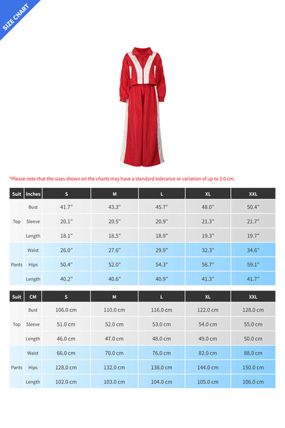 Color-Block Windbreaker & Wide-Leg Set