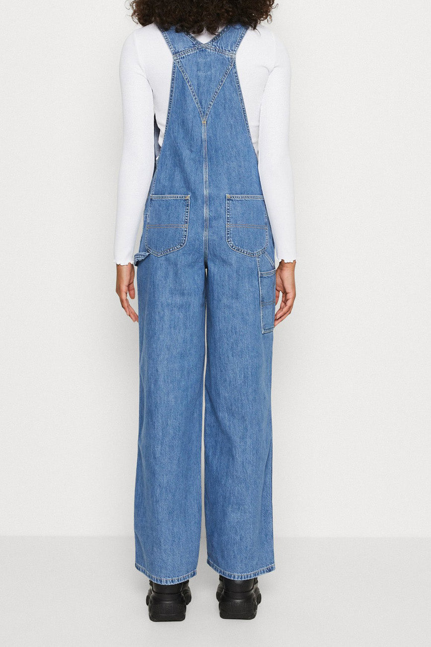 Casual Loose Fit Denim Overalls